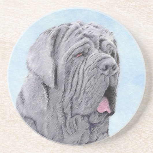 ネポリタン絵画マスチフの – Dog Art コースター (正面)