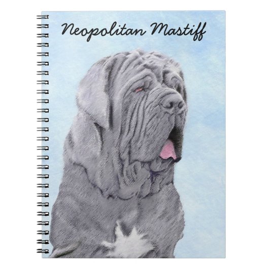 ネポリタン絵画マスチフの – Dog Art ノートブック (正面)