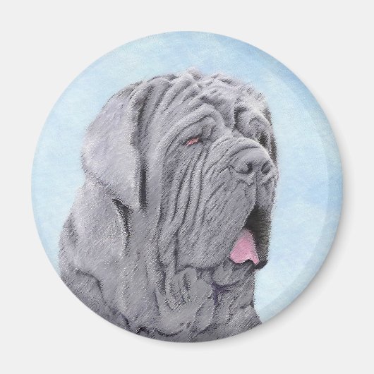 ネポリタン絵画マスチフの – Dog Art マグネット (正面)