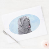 ネポリタン絵画マスチフの – Dog Art 楕円形シール (封筒)