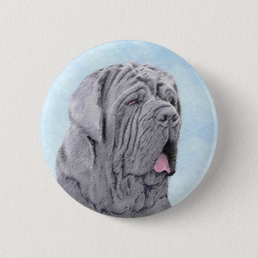 ネポリタン絵画マスチフの – Dog Art 缶バッジ (正面)