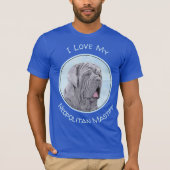 ネポリタン絵画マスチフの – Dog Art Tシャツ (正面)