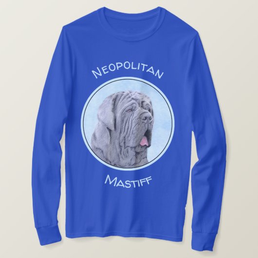 ネポリタン絵画マスチフの – Dog Art Tシャツ (デザイン正面)