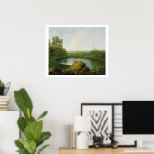 ネミ湖の油 ポスター (ホームオフィス)