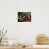 ネムの未亡人の子を復活させるイエス ポスター (キッチン)