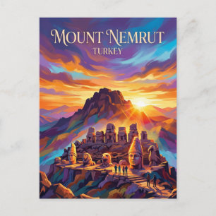ネムルト山 トルコ ポストカード
