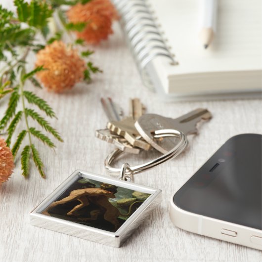 ネメアの獅子と戦うヘラクレス キーホルダー (側面)