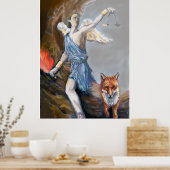 「ネメ素晴らしシスの水彩画 ポスター (キッチン)