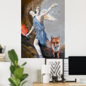 「ネメ素晴らしシスの水彩画 ポスター (ホームオフィス)