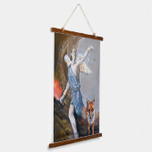 「ネメ素晴らしシスの水彩画 吊り下げ型タペストリー (傾斜あり)