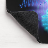 ネモダンオン白熱［赤熱］光を放つ音波 マウスパッド (コーナー)