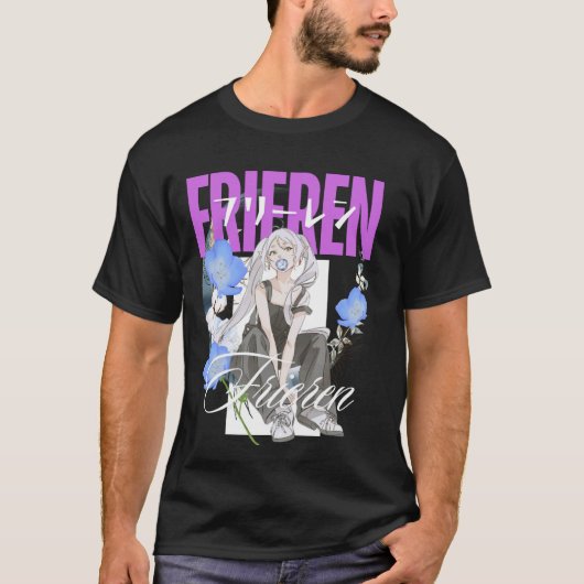 ネモフィラの花園で肌寒い時間 Tシャツ (正面)