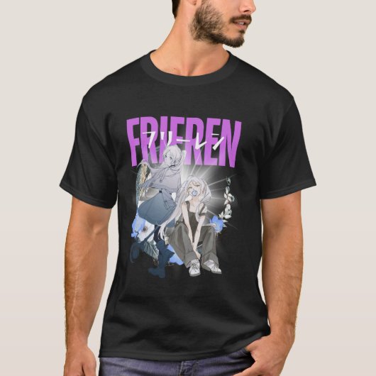 ネモフィラの花畑でのんびりタイム Tシャツ (正面)