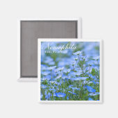 ネモフィラ（赤ちゃん青い目） マグネット (正面/裏面)