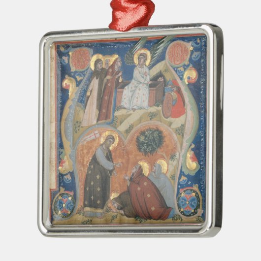ネリウス原稿イルミネーションイタリアンアートイースター メタルオーナメント (左)