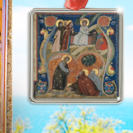 ネリウス原稿イルミネーションイタリアンアートイースター メタルオーナメント