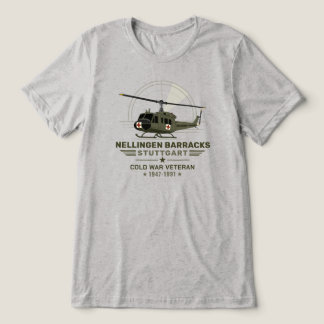 ネリンゲン兵舎シュトゥットガルト ヒューイ医療搬送ベテラン トライブレンドＴシャツ