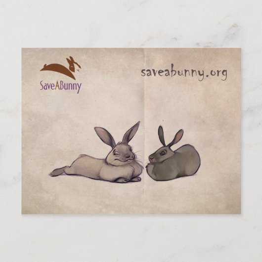 ネリーとネビットのはがき ポストカード (正面)