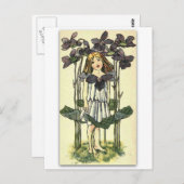 ネリー・ベンソンによる美しいヴィオレット ポストカード (正面/裏面)