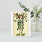 ネリー・ベンソンによる美しい雪の落下 ポストカード (スタンド正面)