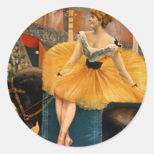 ネリー・マクヘンリーがサーカスで夜に ラウンドシール (正面)