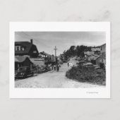 ネルスコット、オレゴン州の町景色オーシャンフロントコテージ ポストカード (正面)