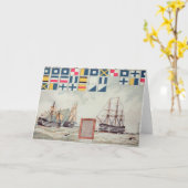 ネルソンのトラファルガーでの合図 カード (黄色い花)