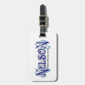 ネルソンの荷物のラベル ラゲッジタグ (正面縦)