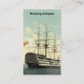 ネルソンのHMSの勝利 名刺 (裏面)