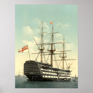 ネルソンのHMS Victoryアーカイブプリント ポスター