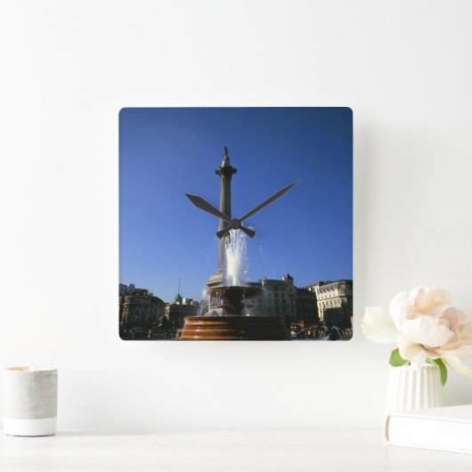 ネルソンズカラムトラファルガースクエア スクエア壁時計 (ホーム)