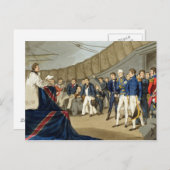 ネルソン卿の船に乗った祈りの言葉の船員 ポストカード (正面/裏面)