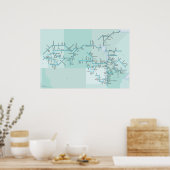 ネルソン川と湖ウィニペグ、30インチx 20インチ ポスター (キッチン)