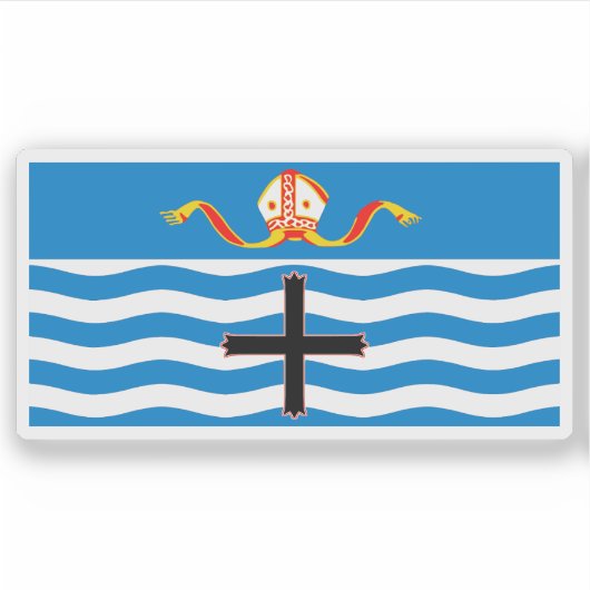 ネルソン州旗、ニュージーランド シール (正面)