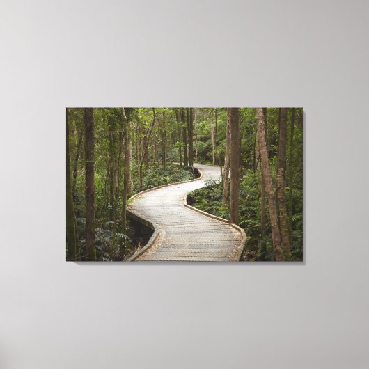 ネルソン秋へのボードウォーク， Franklin - Gordon キャンバスプリント (正面)