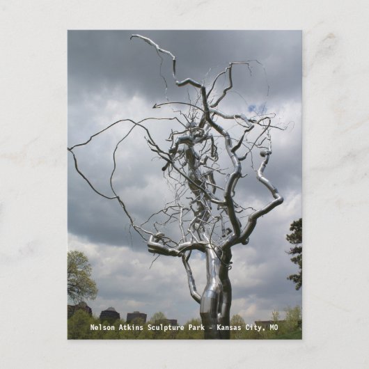 ネルソン・アトキンス彫刻公園金属ツリー# 2 ポストカード (正面)