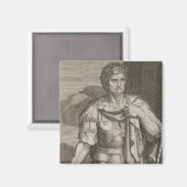 ネロ・クラウディウス・シーザーローマ皇帝54-68 AD engr マグネット (正面/裏面)
