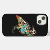 ネヴァーモア シュガースカル ラベン iPhoneケース (裏面横)