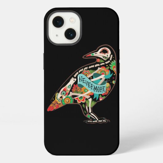 ネヴァーモア シュガースカル ラベン iPhoneケース (裏面)