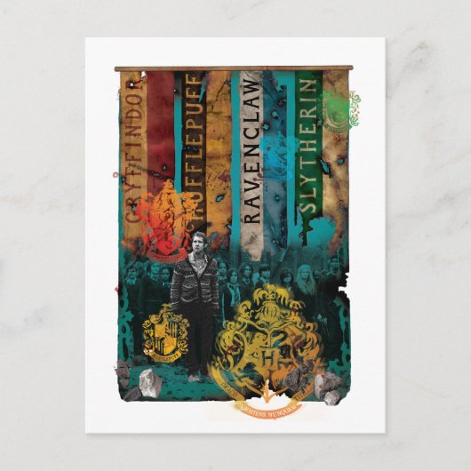 ネヴィルロングボトムコラージュ1 ポストカード (正面)