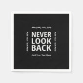 ネヴルックバックやる気を起こさせる文字 スタンダードカクテルナプキン (正面)