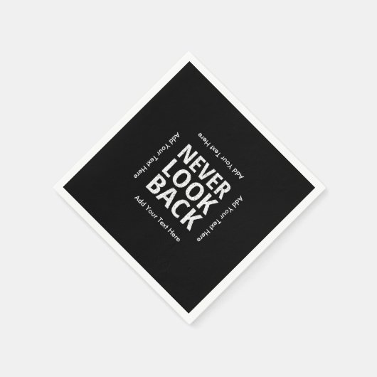 ネヴルックバックやる気を起こさせる文字 スタンダードカクテルナプキン (角)