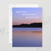 ネヴルックバックno後悔サンセットインスピレーション引用文 ポストカード (正面/裏面)