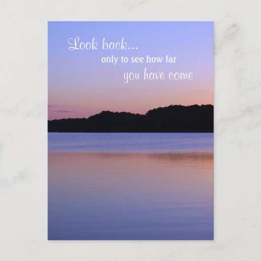 ネヴルックバックno後悔サンセットインスピレーション引用文 ポストカード (正面)