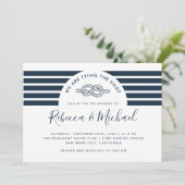 ・ネーシンプルビー・ブルー航海の・タイイング・ザ・結婚ノット 招待状 (スタンド正面)
