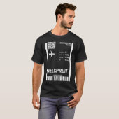 ネースプリット南アフリカ搭乗航空会社ティケ Tシャツ (正面フル)