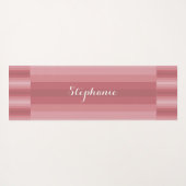 ネーパーソナライズされたムダスティバラピンクストライプ ヨガマット (裏面(横))