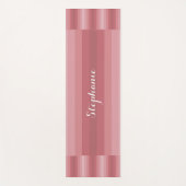 ネーパーソナライズされたムダスティバラピンクストライプ ヨガマット (正面)