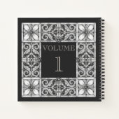 ネーパーソナライズされたムドリームジャーナル黒灰色白 ノートブック (裏面)