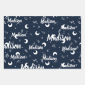 ネーパーソナライズされたムナイトハロウィンガーお洒落ル ラッピングペーパーシート (正面3)